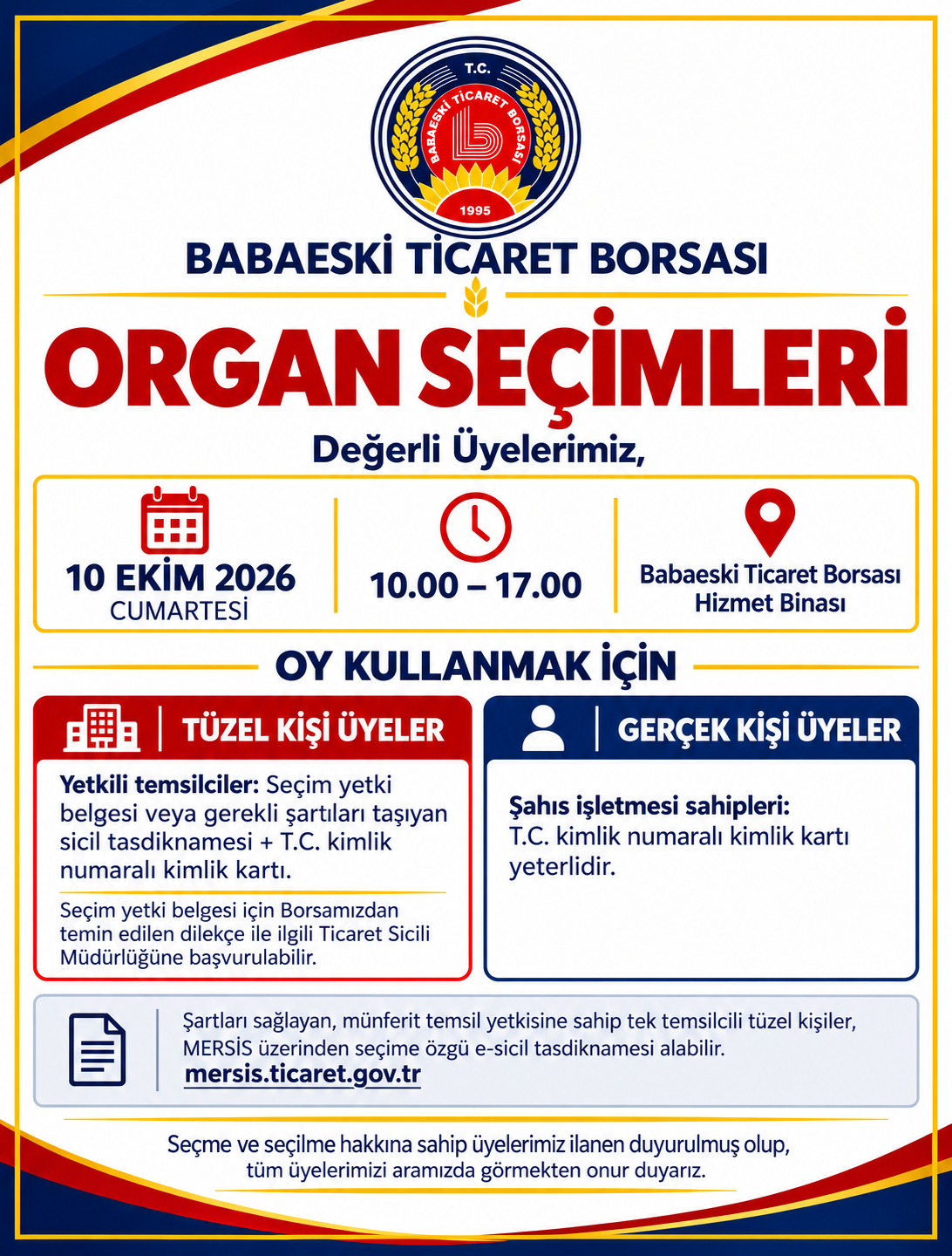 Borsa Organ Seçimleri