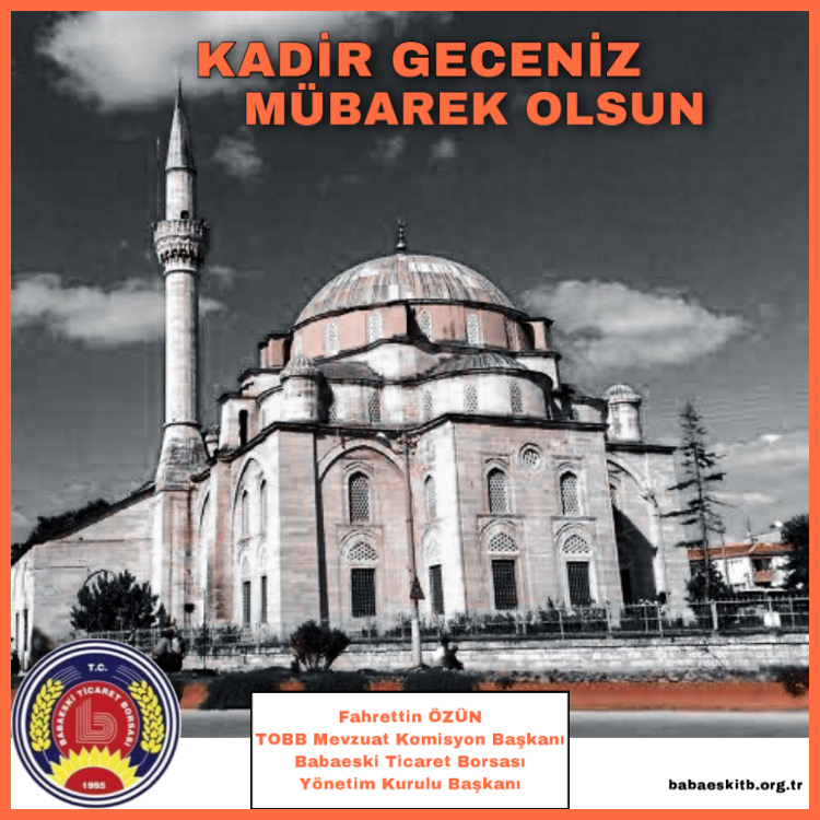Kadir Geceniz Mübarek Olsun 