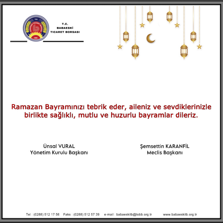 İyi Bayramlar…