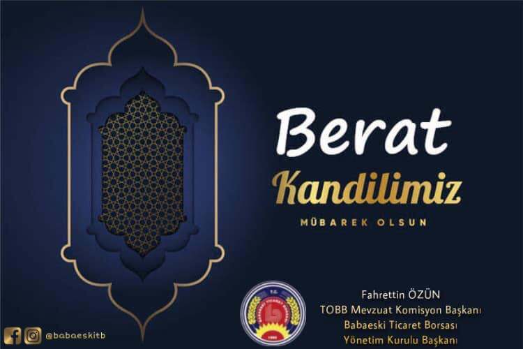 Berat Kandiliniz Mübarek Olsun