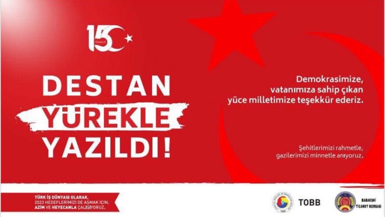 DEMOKRASİ VE MİLLİ BİRLİK GÜNÜ 